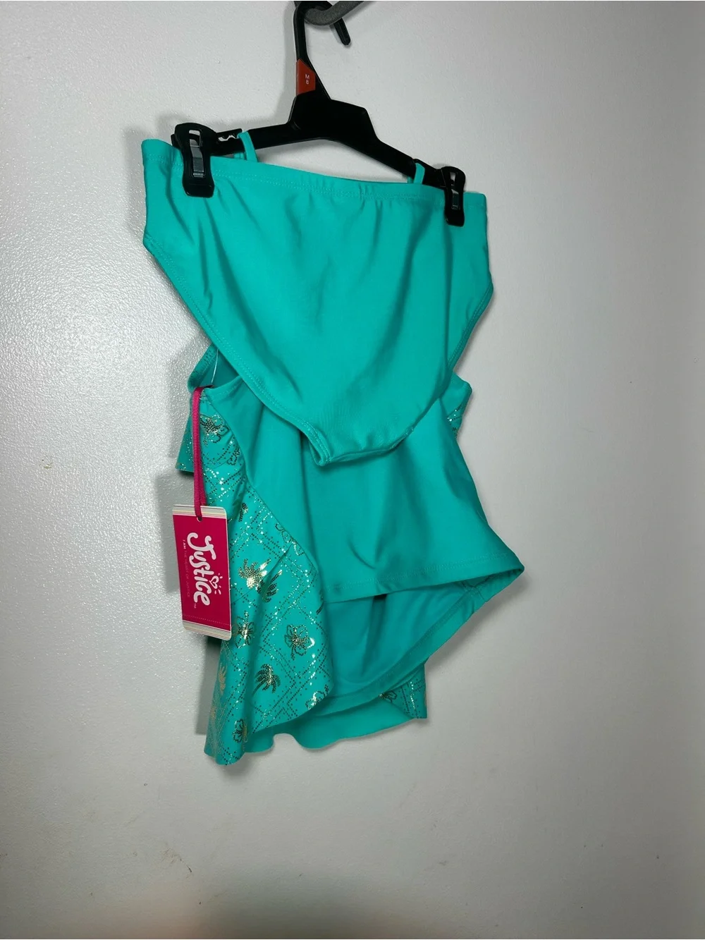 Justice teal camisole
